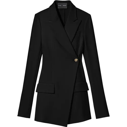 Bi-stretch crepe blazer , female, Sizes: XS, S - Proenza Schouler - Modalova