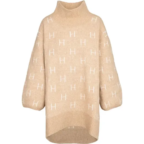 Oversized Long Heavy Knit Sweater , female, Sizes: XS, S/M, L/XL - Hést - Modalova