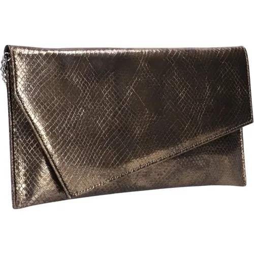 Bronze Glamour Clutch , Damen, Größe: ONE Size - Notre-v - Modalova