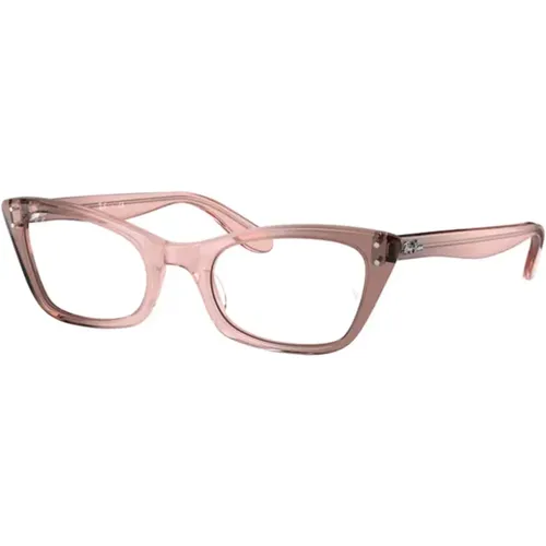 Transparente rosa Sonnenbrille für modebewusste Frauen , Damen, Größe: 49 MM - Ray-Ban - Modalova