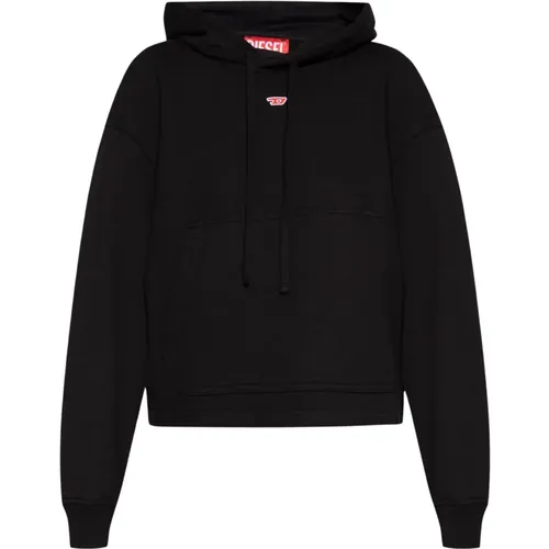 ‘F-Jaral’ Hoodie mit Logo , Damen, Größe: M - Diesel - Modalova