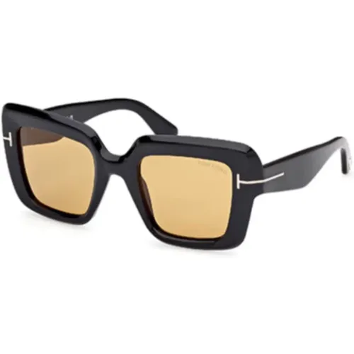 Elegant Black Sunglasses with Style Ft1157 , unisex, Sizes: ONE SIZE - Tom Ford - Modalova