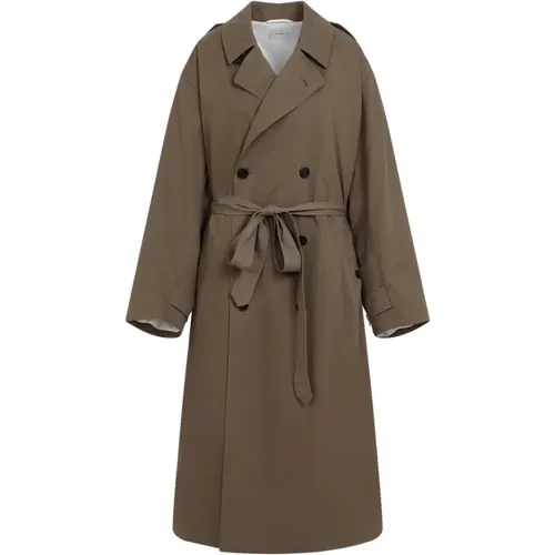 Elegant Nude & Neutrals Double-Breasted Coat , female, Sizes: M - The Row - Modalova