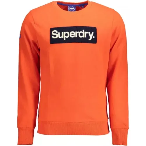 Bestickter Oranger Pullover , Herren, Größe: 2XL - Superdry - Modalova