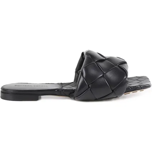 Leather Sandals with Intrecciato Motif , female, Sizes: 6 UK - Bottega Veneta - Modalova