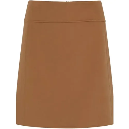 Wool Skirt with Zipper , female, Sizes: M, S - Max Mara - Modalova