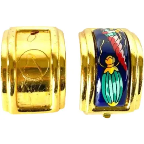 Pre-owned Metal earrings , female, Sizes: ONE SIZE - Hermès Vintage - Modalova