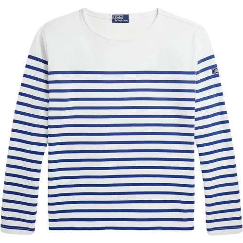 Striped Boatneck Shirt Classic Fit , male, Sizes: S, L, XL, M - Ralph Lauren - Modalova