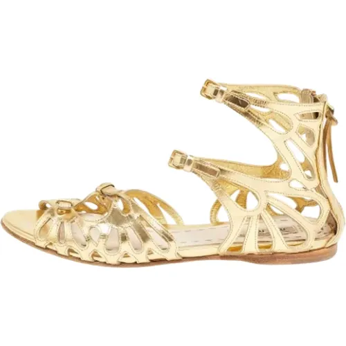 Pre-owned Leder sandals - Miu Miu Pre-owned - Modalova