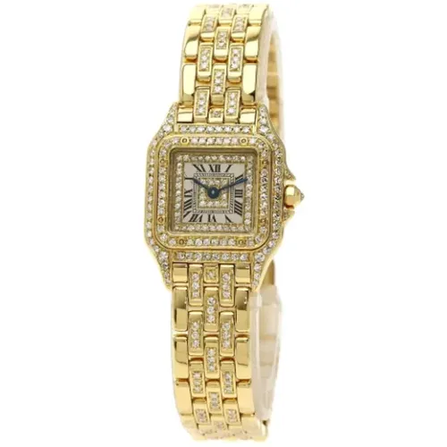 Pre-owned Gold watches , female, Sizes: ONE SIZE - Cartier Vintage - Modalova