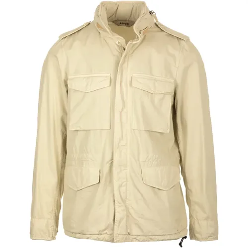 Grey Minifield Jacket for Men , male, Sizes: M - Aspesi - Modalova