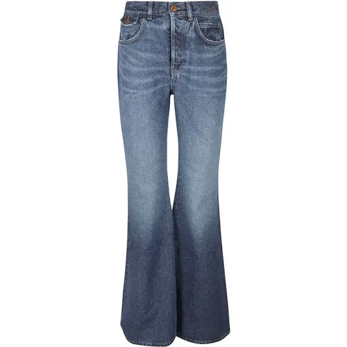 Cotton Jeans with Logo Detail , female, Sizes: W28, W26 - Chloé - Modalova