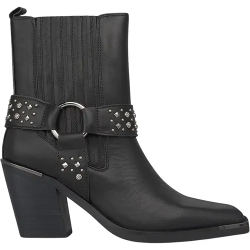 Studded square toe ankle boot , female, Sizes: 4 UK, 6 UK, 7 UK, 3 UK, 5 UK - Alma en Pena - Modalova