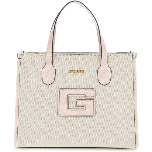 G Status 2 Compartment Natural/Light Rose Bag , female, Sizes: ONE SIZE - Guess - Modalova
