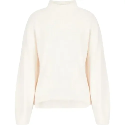 Blaues Polo Neck Sweatshirt Aw22 , Damen, Größe: S - Armani Exchange - Modalova