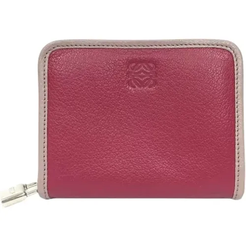 Pre-owned Leather wallets , female, Sizes: ONE SIZE - Loewe Pre-owned - Modalova