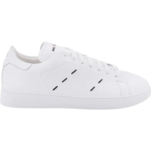 Elegante Ledersneakers , Herren, Größe: 43 EU - Kiton - Modalova