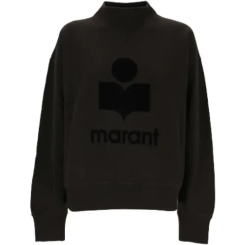 Moby Baumwoll-Sweatshirt - Schwarz , Damen, Größe: XS - Isabel marant - Modalova