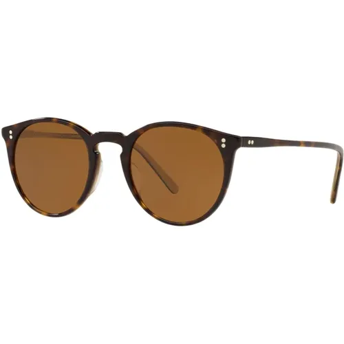 Malley Sun Sonnenbrille in Horn/ , Herren, Größe: 48 MM - Oliver Peoples - Modalova