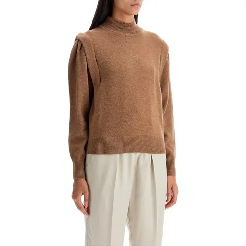 Scalloped Turtleneck Sweater with Flap Details , female, Sizes: 2XS, S - Isabel Marant Étoile - Modalova