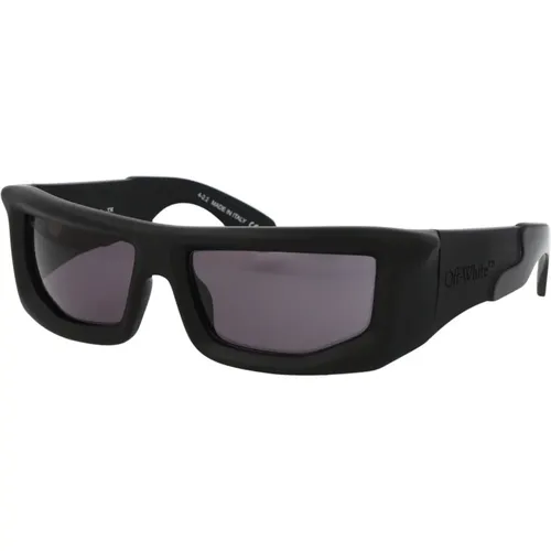Volcanite Sunglasses , unisex, Sizes: 58 MM - Off White - Modalova
