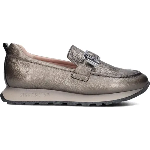 Bronzene Slip-On Schuhe , Damen, Größe: 39 EU - Hispanitas - Modalova