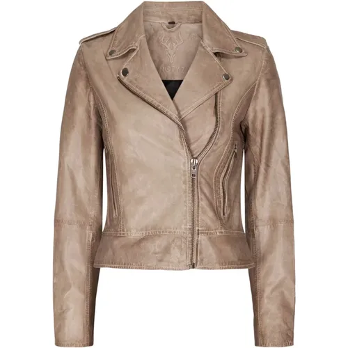 Leather Jacket , female, Sizes: S, 2XL - Notyz - Modalova