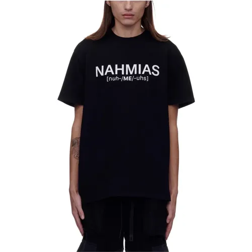 Pronunciation T-Shirt , male, Sizes: M, XL, S, L - Nahmias - Modalova