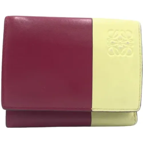 Pre-owned Leather wallets , female, Sizes: ONE SIZE - Loewe Pre-owned - Modalova