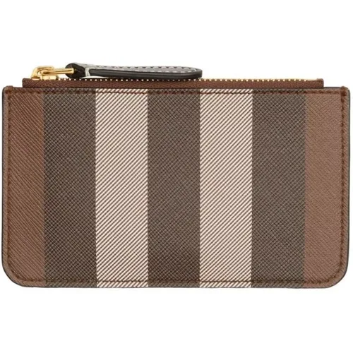 Exaggerated Check Coin Case , female, Sizes: ONE SIZE - Burberry - Modalova