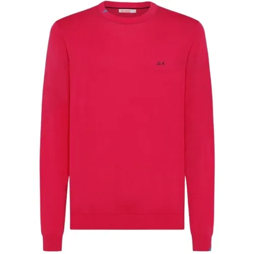 Cotton Sweaters for Men , male, Sizes: L, 2XL, M - Sun68 - Modalova