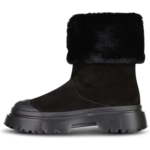 Stylish Winter Boots with Faux Fur , female, Sizes: 9 UK - Hogan - Modalova