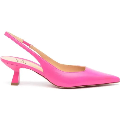 Fuchsia Leder Slingback Arabel , Damen, Größe: 37 1/2 EU - Roberto Festa - Modalova