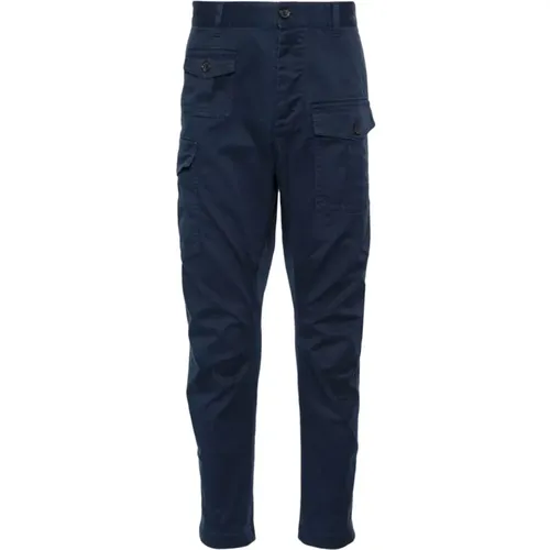 Cargo Pants with Cotton and Elastane , male, Sizes: M - Dsquared2 - Modalova