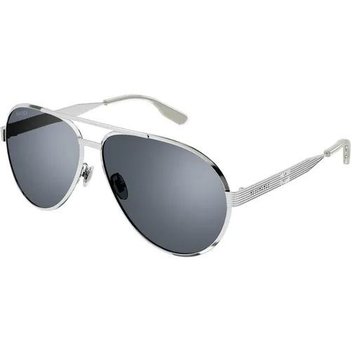 Silver Sunglasses Gg1513S , male, Sizes: 64 MM - Gucci - Modalova