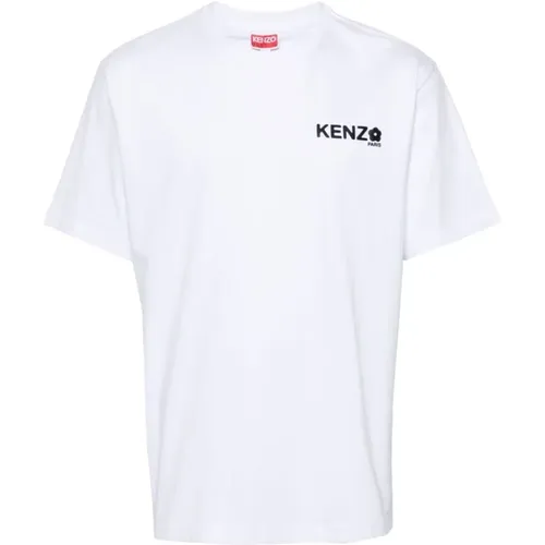 T-shirts and Polos with Flower Motif , male, Sizes: L, M - Kenzo - Modalova