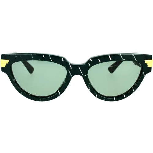 Damen Bv1035S 004 Cat-Eye Sonnenbrille , Damen, Größe: 55 MM - Bottega Veneta - Modalova