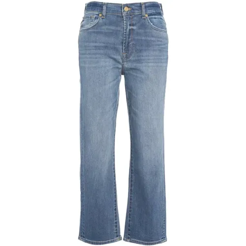 Blaue Jeans Ss24 Damenbekleidung , Damen, Größe: W25 - 7 For All Mankind - Modalova
