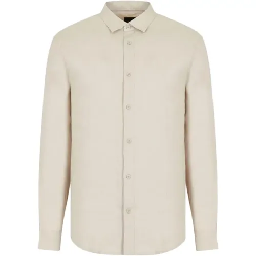 Linen Shirt , male, Sizes: XS - Armani Exchange - Modalova