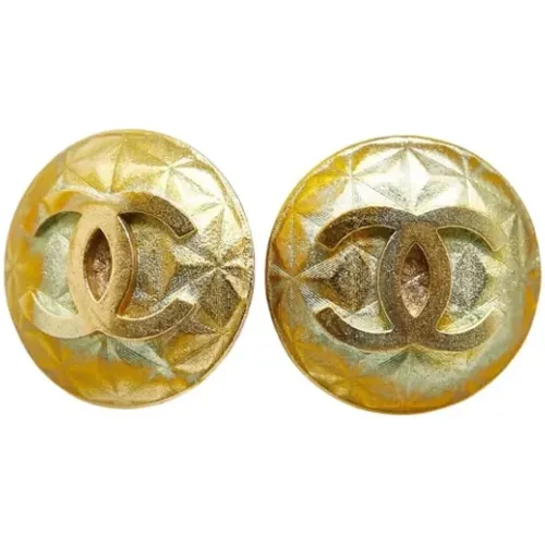 Pre-owned Metal earrings , female, Sizes: ONE SIZE - Chanel Vintage - Modalova