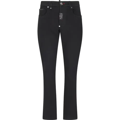 Schwarze Jeans für Männer , Herren, Größe: W33 - Philipp Plein - Modalova