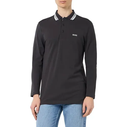 Polo Longsleeve Shirt , Herren, Größe: S - Boss - Modalova