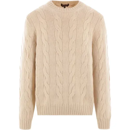 Cashmere Sweaters Creamy Melange Italy , male, Sizes: XL - Loro Piana - Modalova