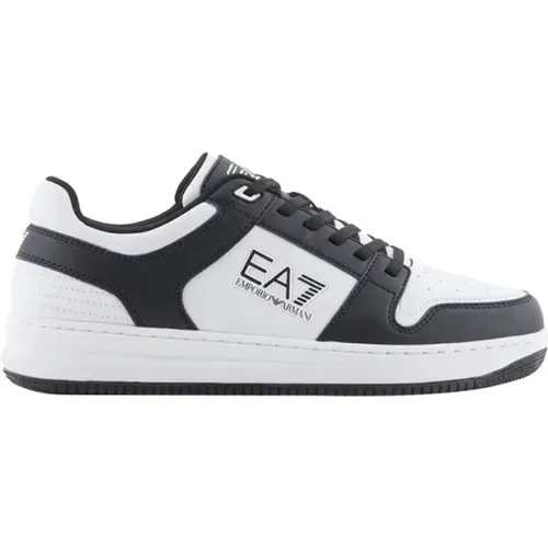 Schwarze Sneakers für Männer , Herren, Größe: 44 EU - Emporio Armani EA7 - Modalova