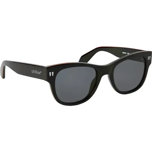 Sunglasses,Blaue Sonnenbrille mit Original-Etui,OERI107 6055 Sonnenbrille,Sonnenbrille - Off White - Modalova