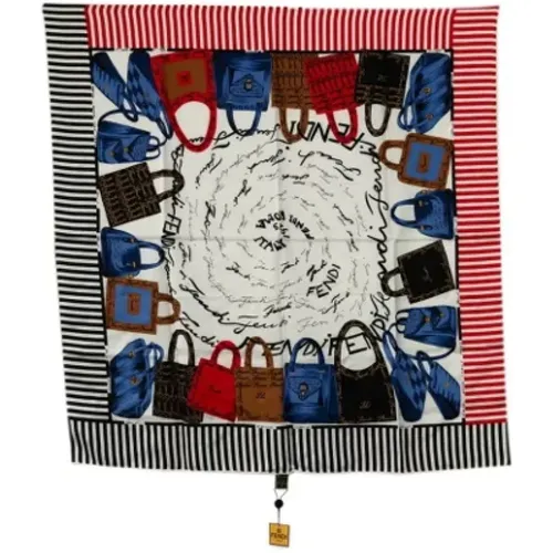 Pre-owned Silk scarves , female, Sizes: ONE SIZE - Fendi Vintage - Modalova