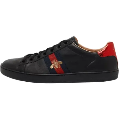 Pre-owned Leather sneakers , female, Sizes: 6 1/2 UK - Gucci Vintage - Modalova
