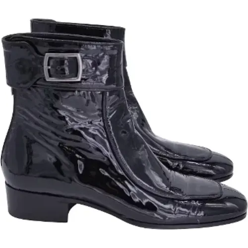 Pre-owned Leder boots - Yves Saint Laurent Vintage - Modalova