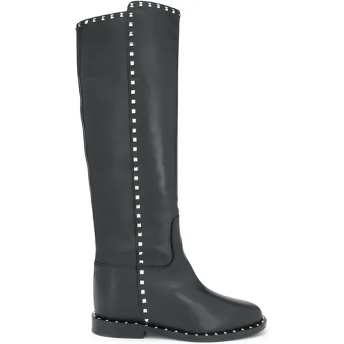 Hohe Stiefel , Damen, Größe: 36 1/2 EU - Via Roma 15 - Modalova