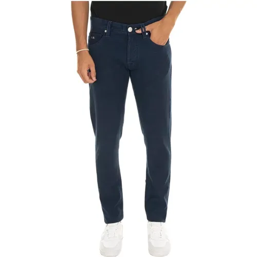 Anpassbare 5-Pocket-Hose mit Lederlogo , Herren, Größe: W33 - Tramarossa - Modalova